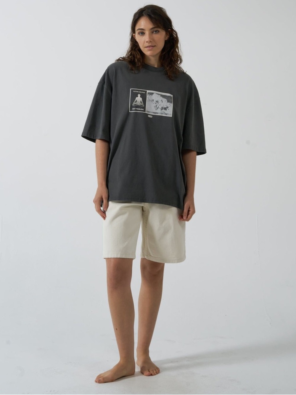 Thrills Perceptive Reality Oversized Tee in Merch Black Size S(super oversized) - Picture 6 of 9